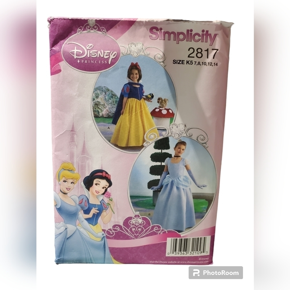 Disney Princess New Dress Pattern size 7-14